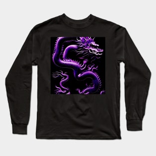 The Dragon Purple Long Sleeve T-Shirt